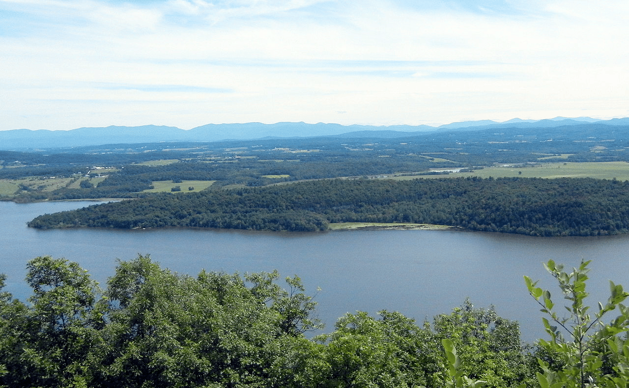A view of Mount Independence, Orwell, Vermont, taken from Mount Defiance | Historic Sites In Vermont