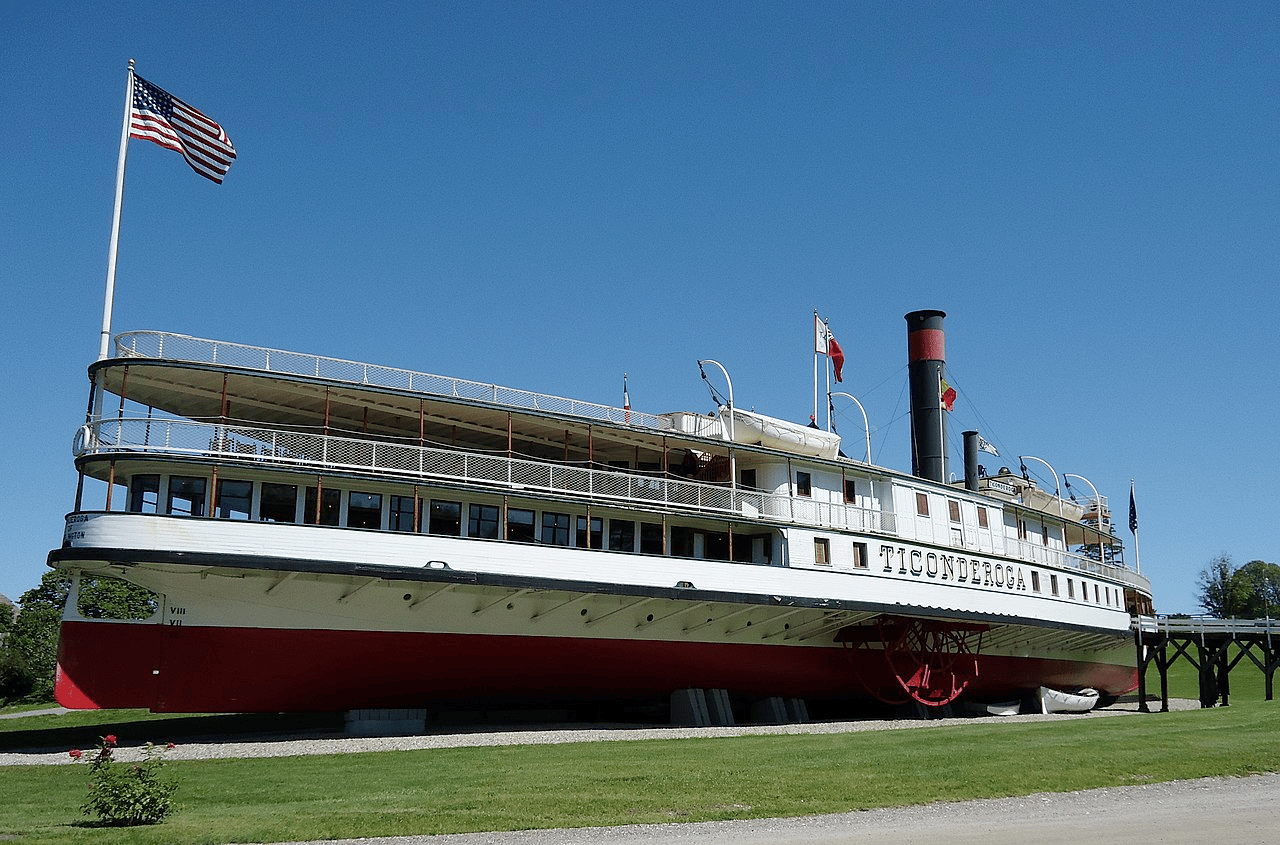 Sidewheel steamboat Ticonderoga at Shelburne Museum | Historic Sites In Vermont