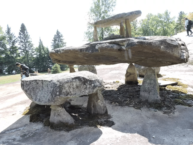 Stone table made by Ellsworth  | Voyageurs National Park Facts