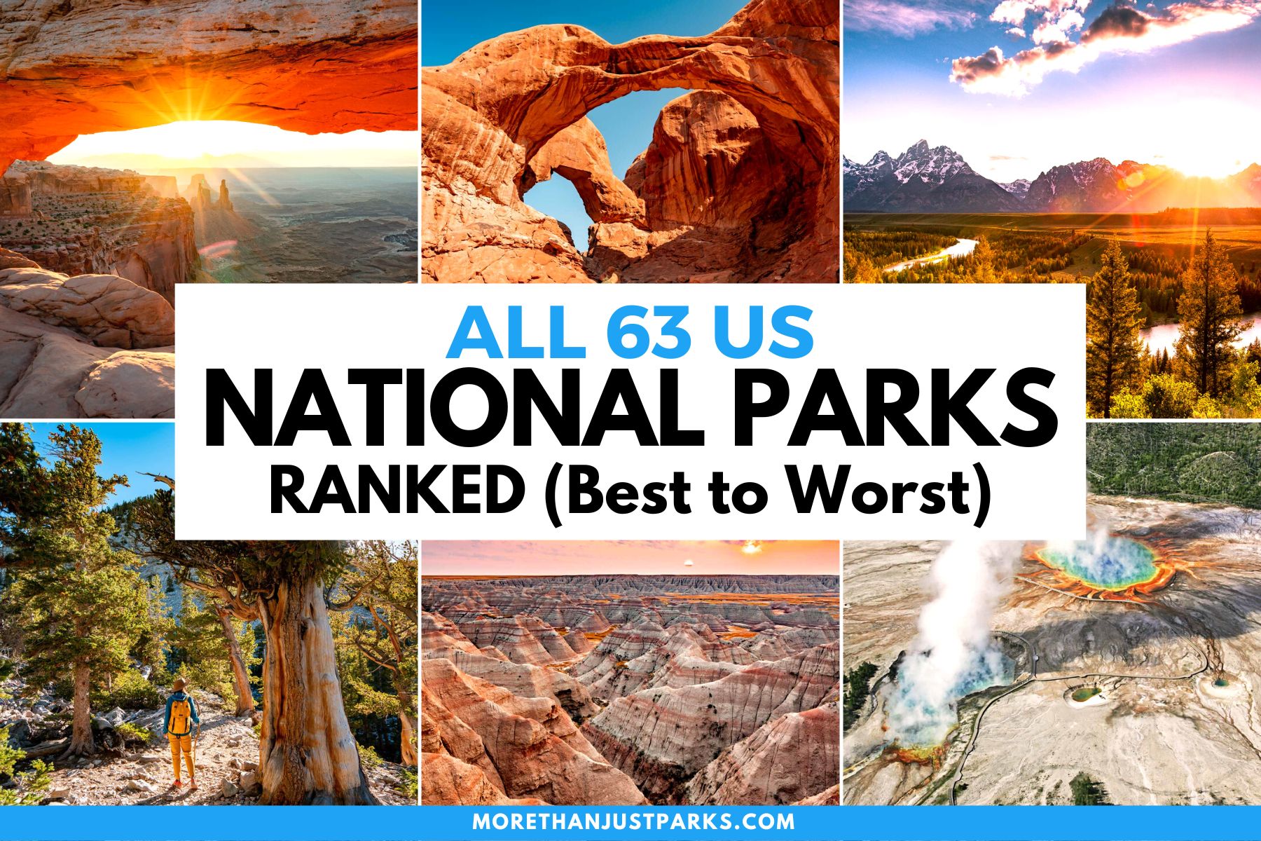 ALL 63 US NATIONAL PARKS Ranked by Experts (Best to Worst)