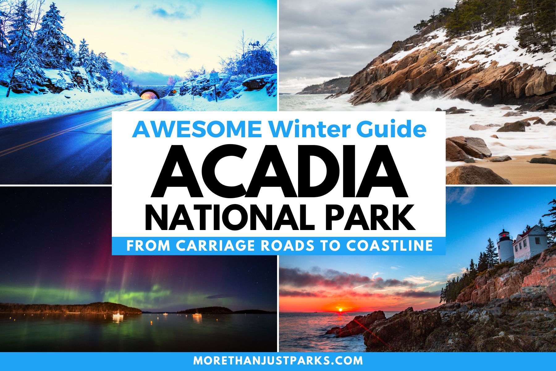 Acadia National Park in Winter Graphic
