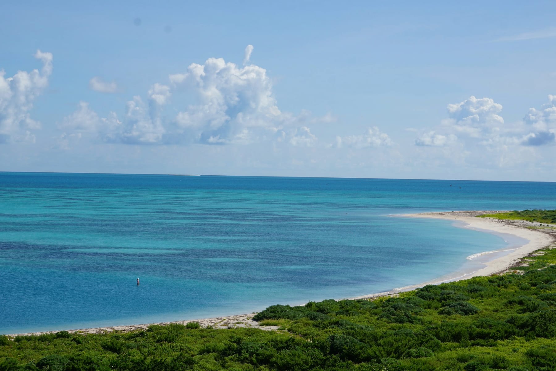 Walking around Bush Key is one of the best things to do in Dry Tortugas.