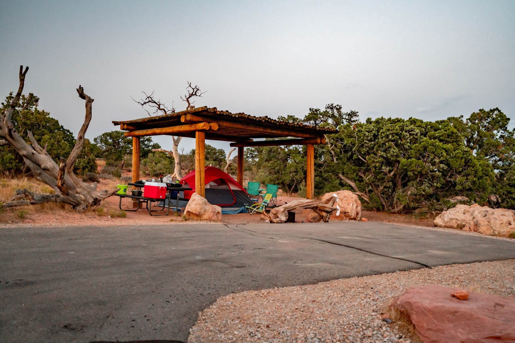 willow flat campground at canyonlands national park utah