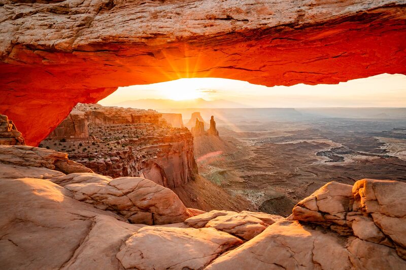 Vast canyon landscape in Canyonlands National Park