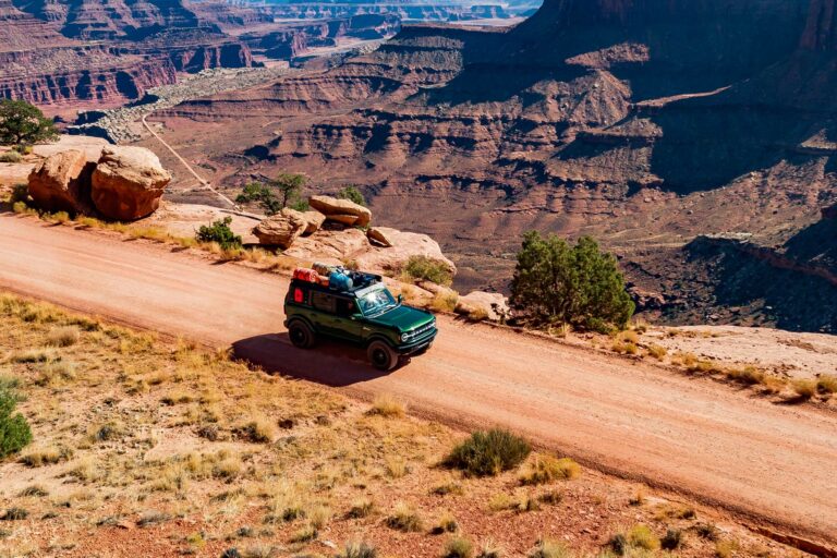 driving shafer road canyonlands national park utah