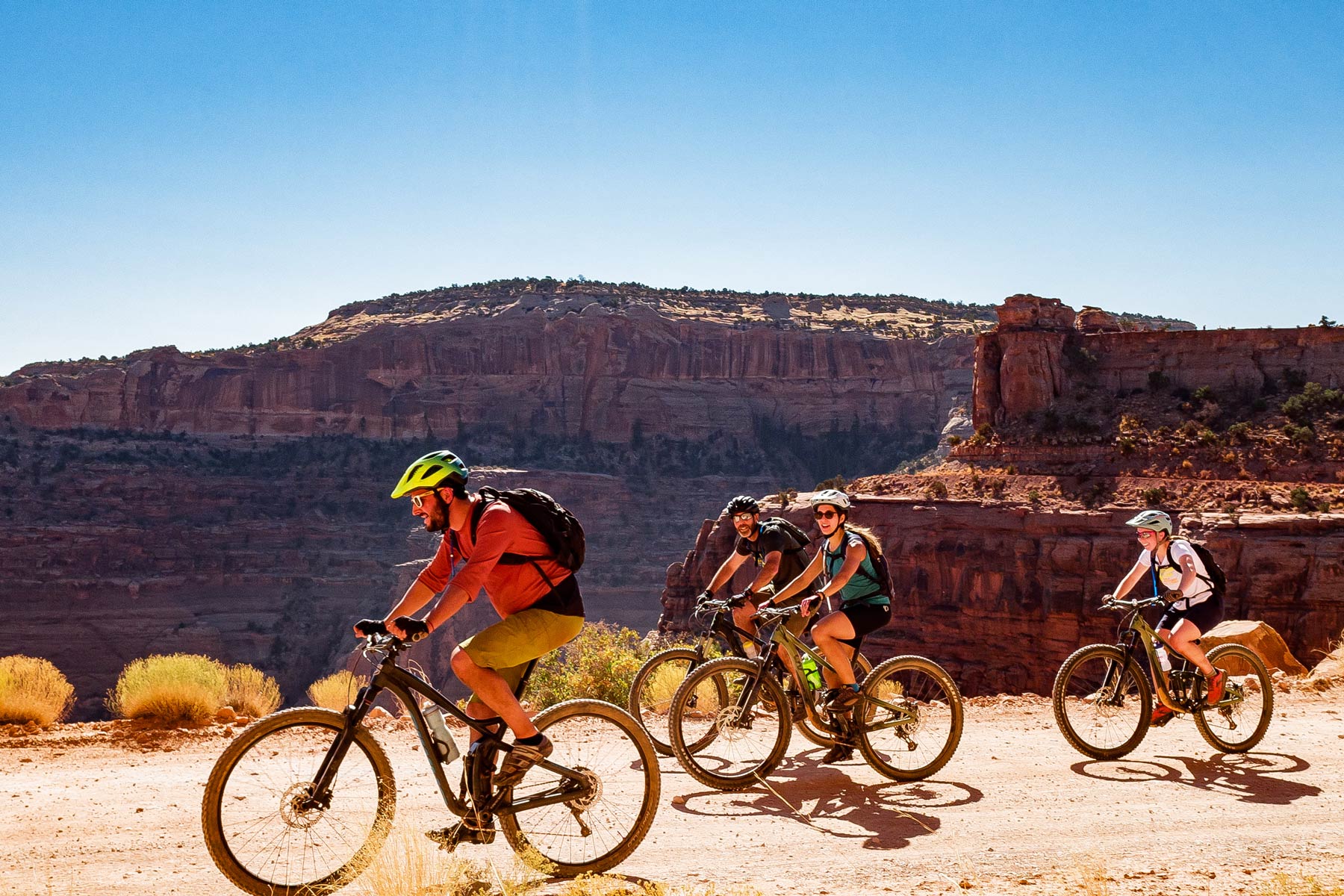 biking shafer road canyonlands national park utah