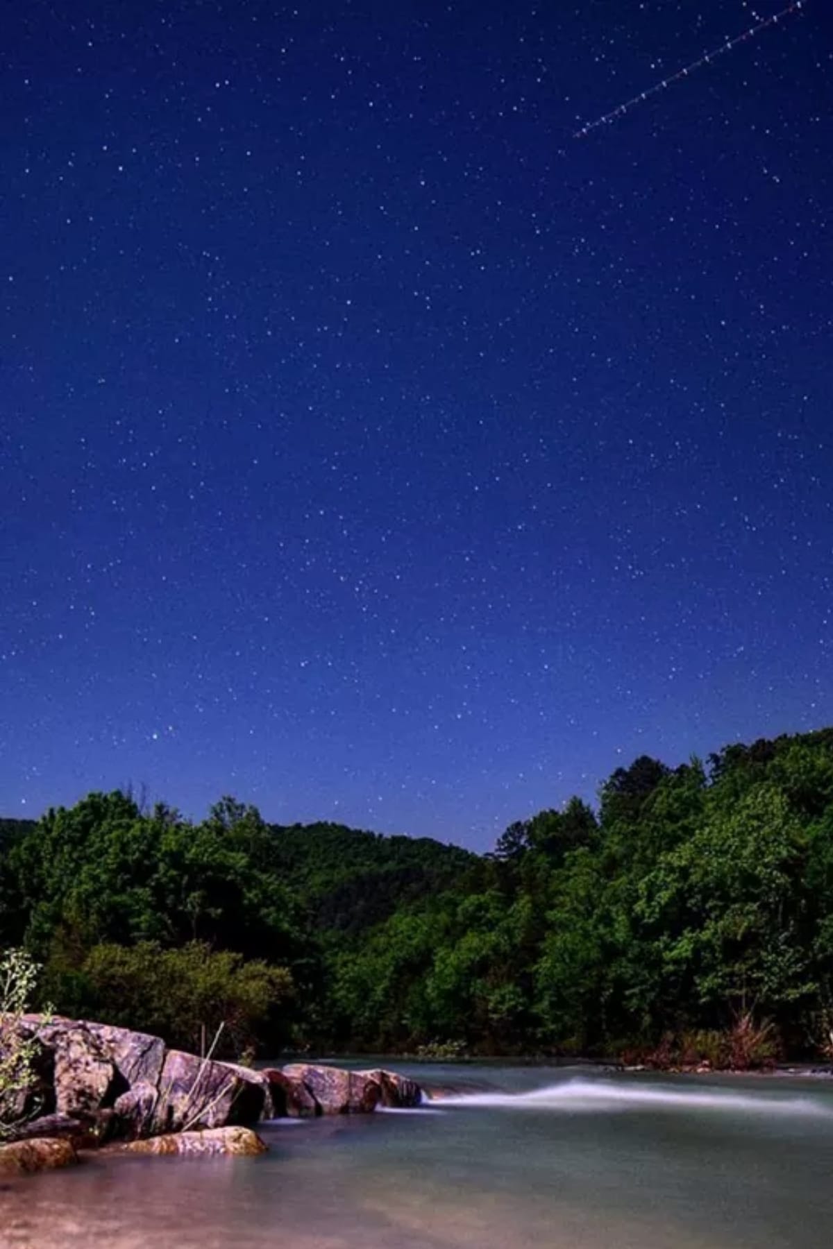 Starry skies over the Buffalo National River.
