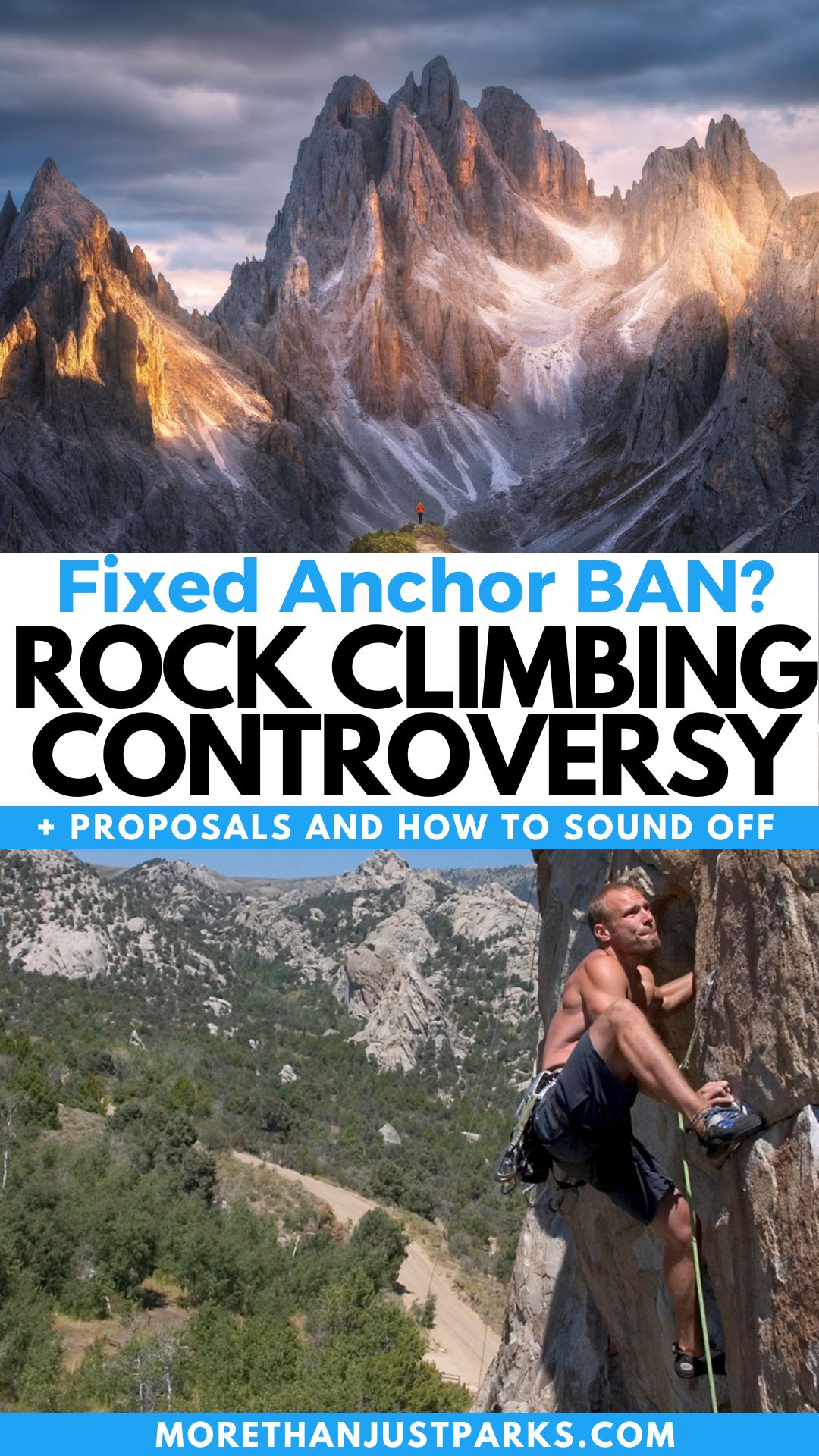 Rock Climbing Controversy Graphic