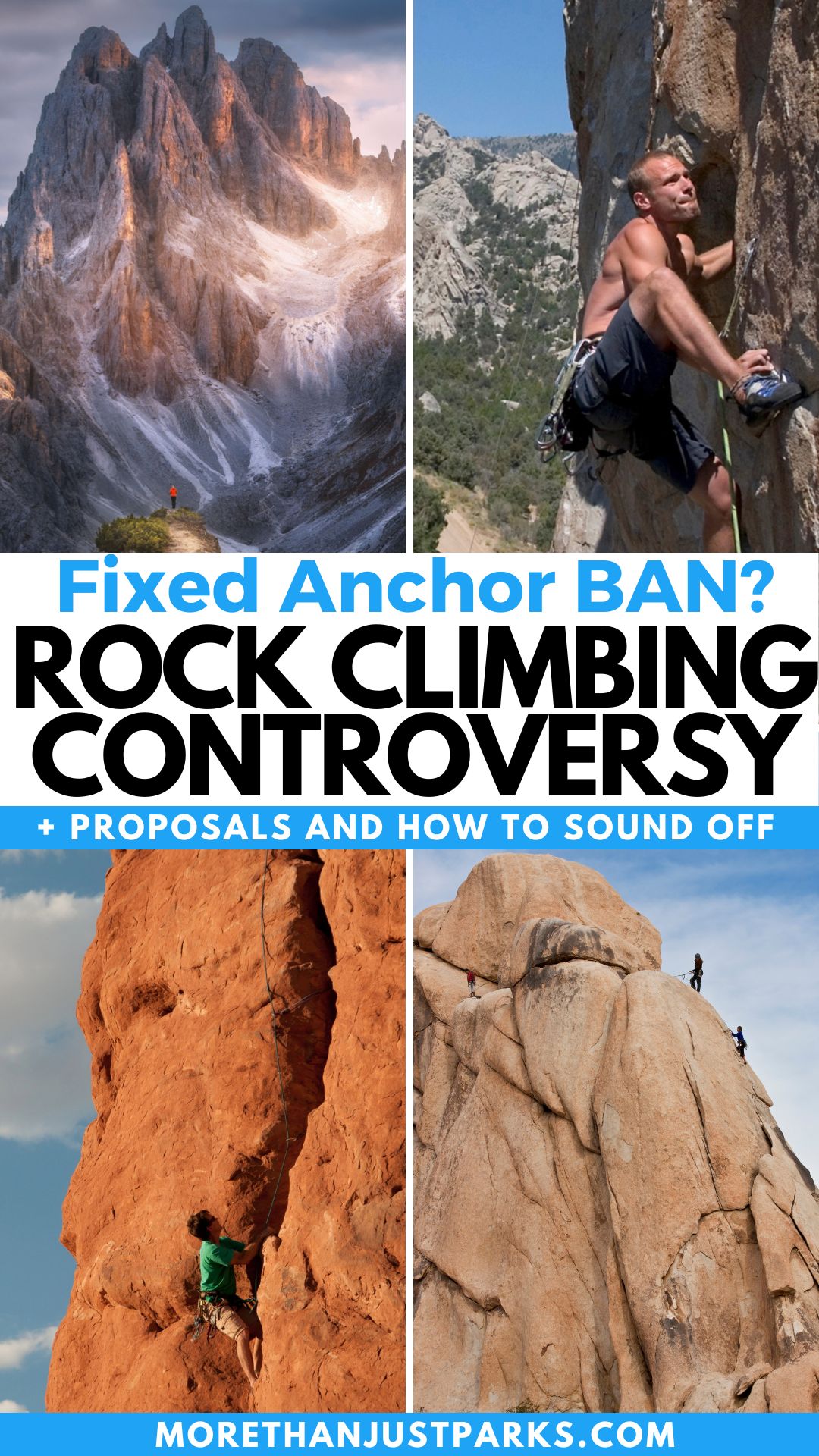Rock Climbing Controversy Graphic