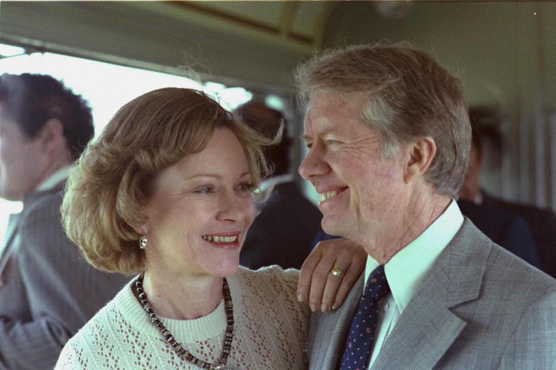 President Jimmy Carter and his wife Rosalynn pose in 1979. 