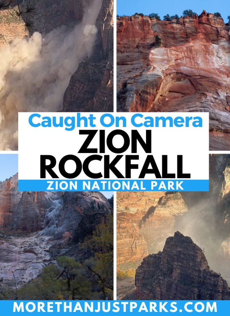 Rockfall at Zion National Park Graphic