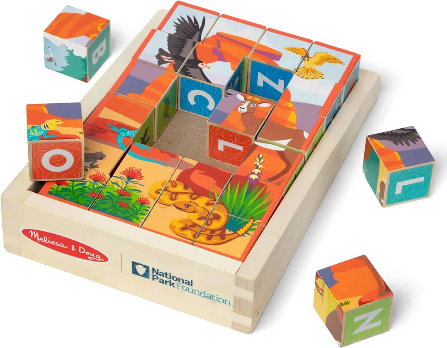 National Parks Gift - Kids Alphabet Blocks