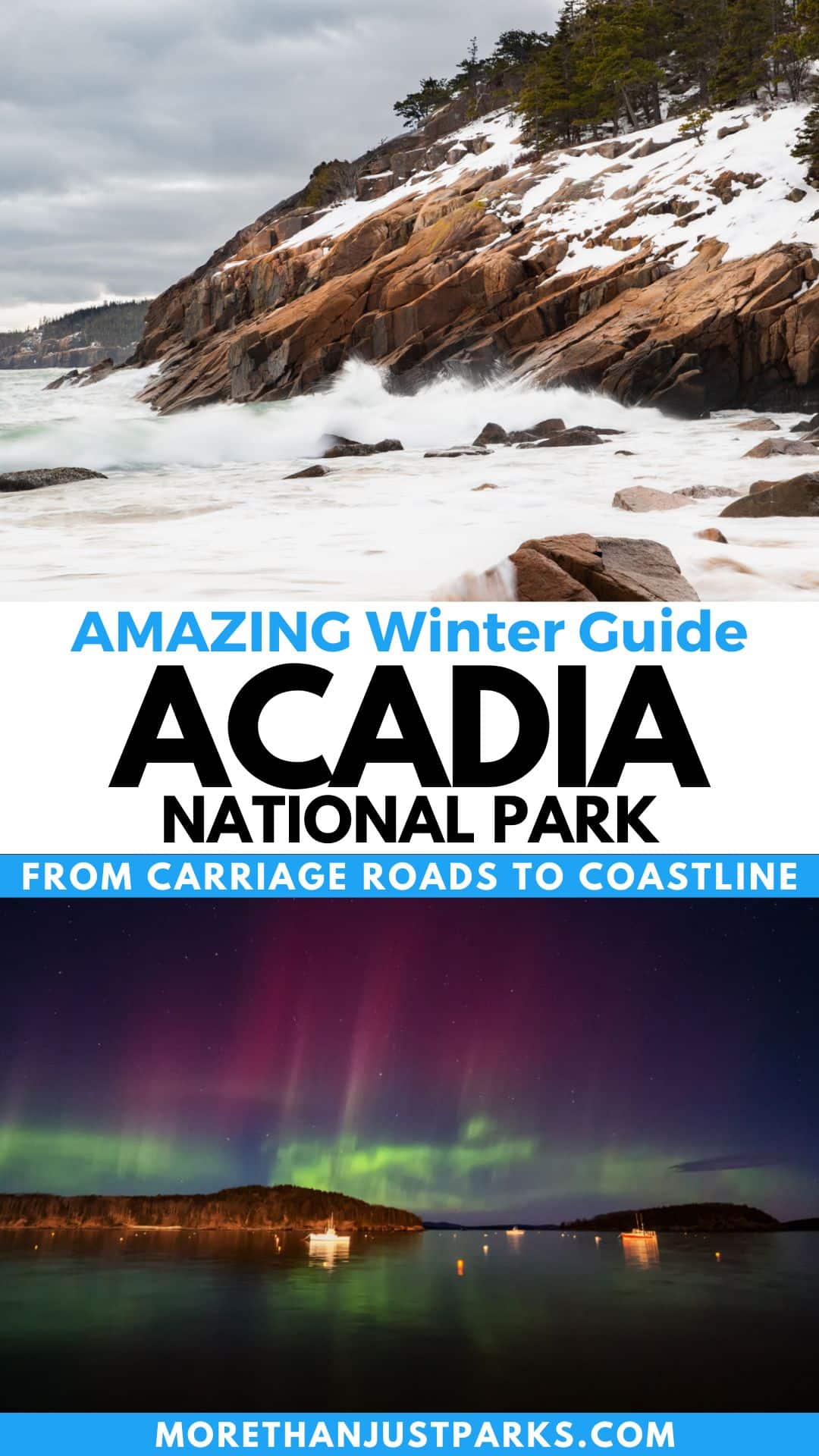 Acadia in Winter graphic