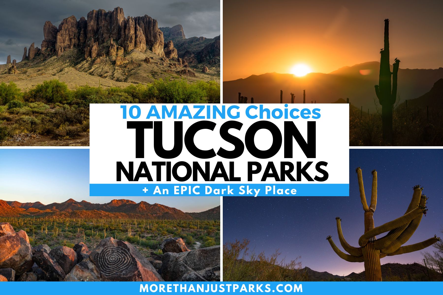 National Parks Near Tucson Graphic