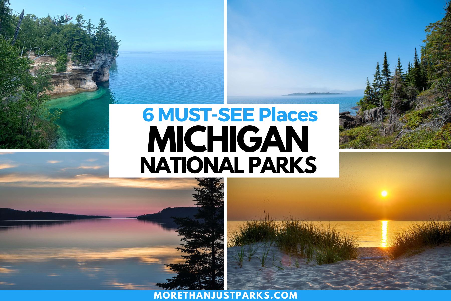 Michigan National Park Graphic