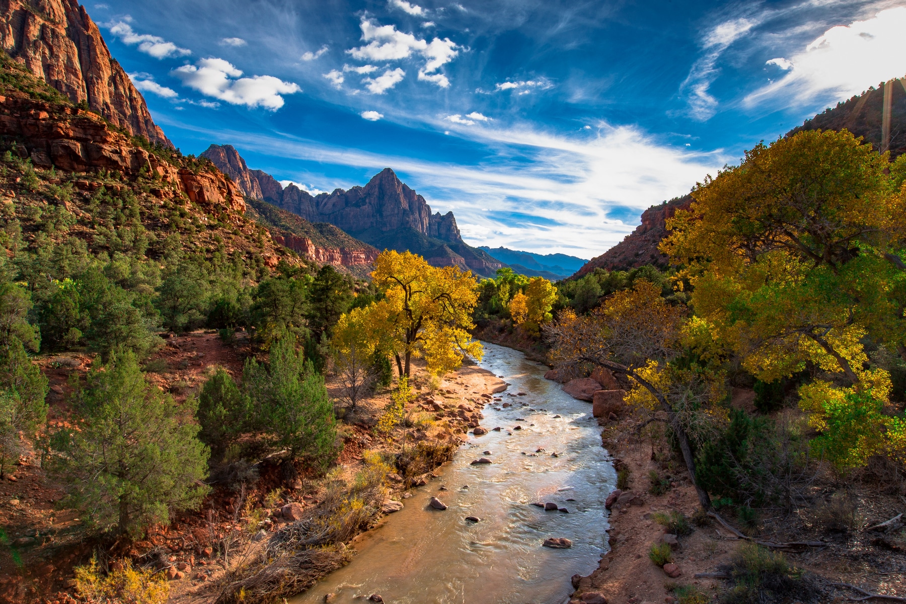 A Zion fee increase will impact remote areas of the park, including those along the Virgin River, pictured here. 