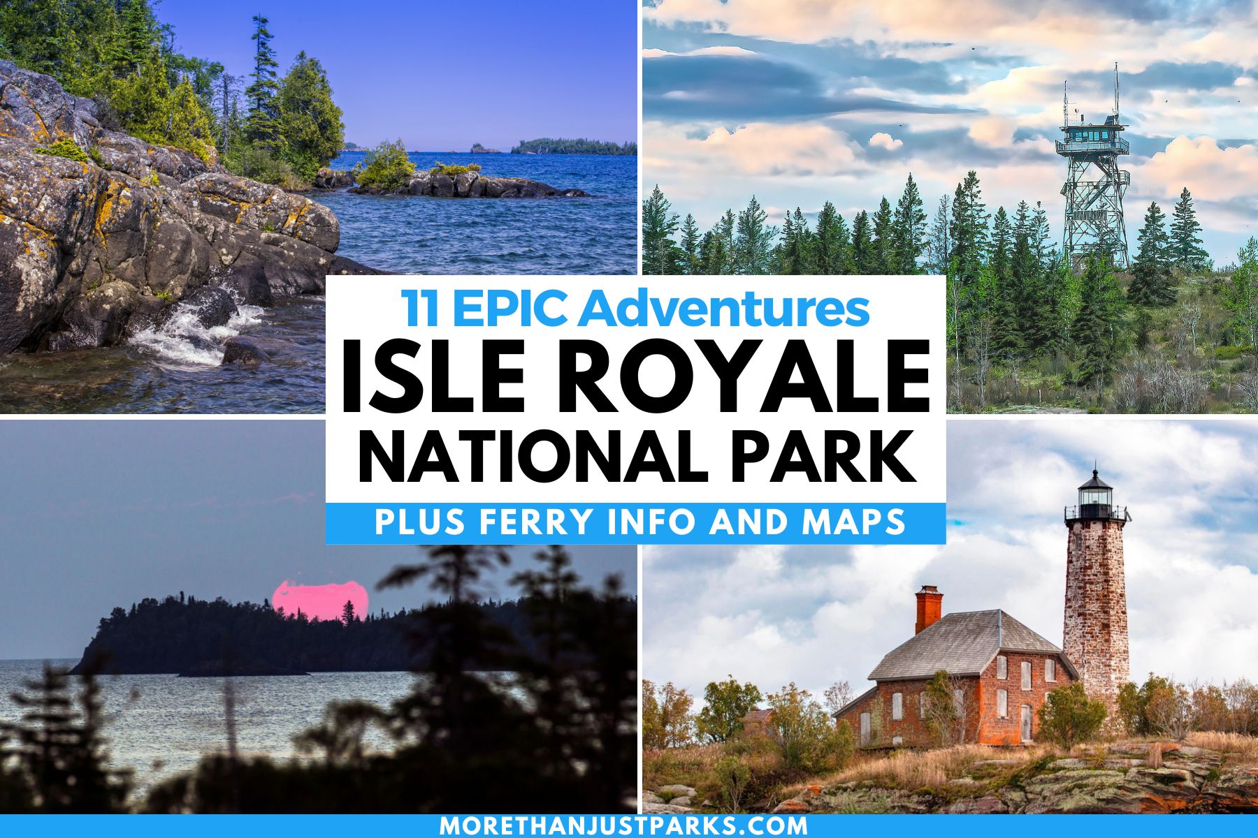 11 Epic Adventures Isle Royale National Park graphic