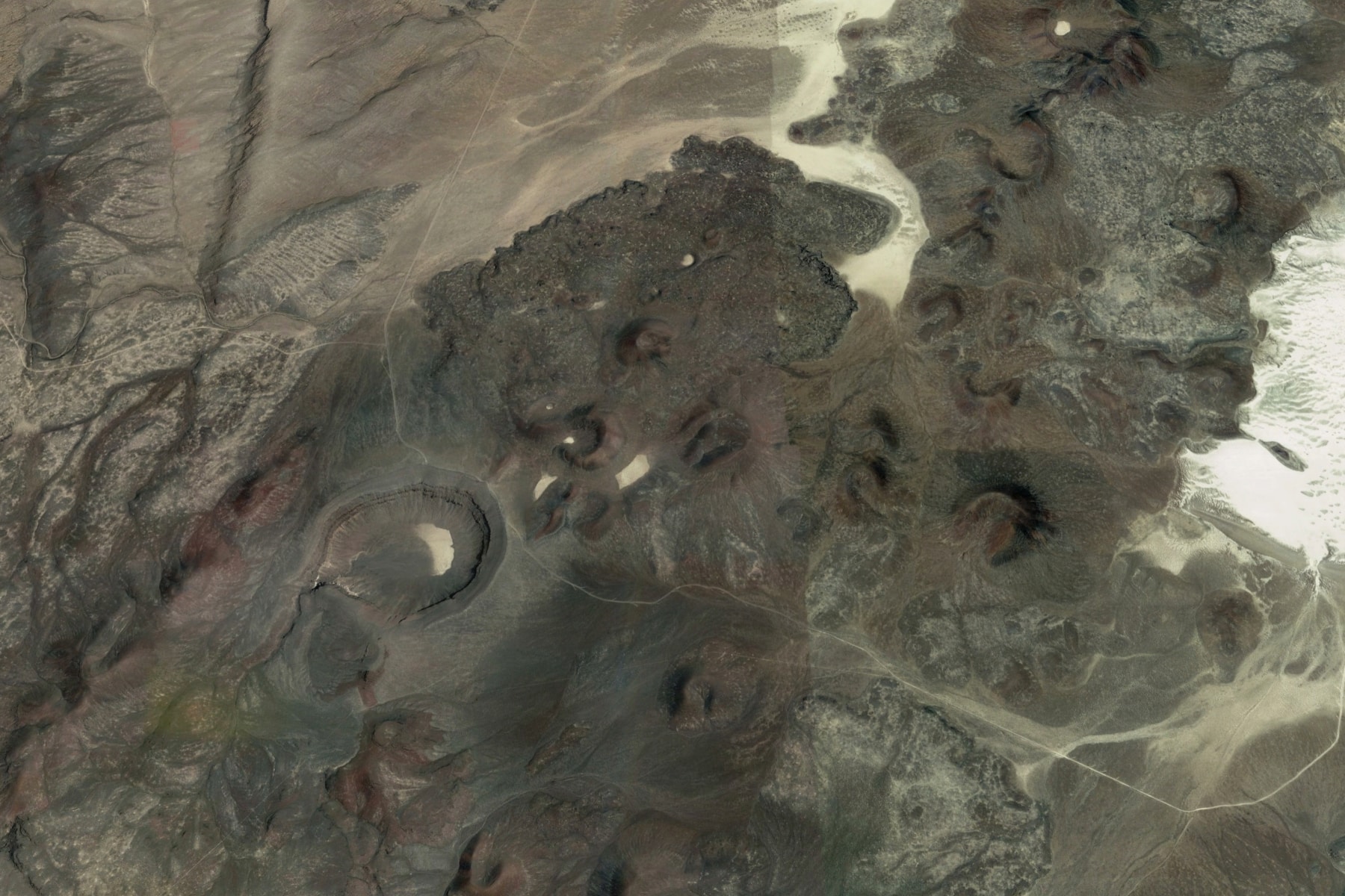 Aerial view of Volcanic Fields in Nevada
