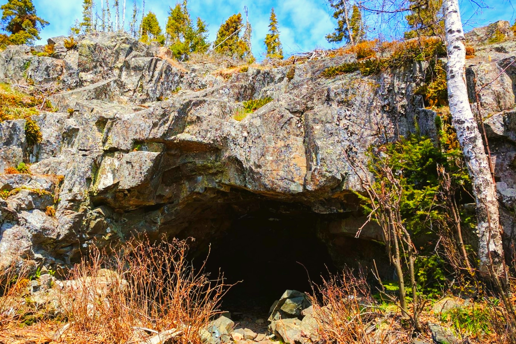 Suzy's Cave at Isle Royale National Park. 