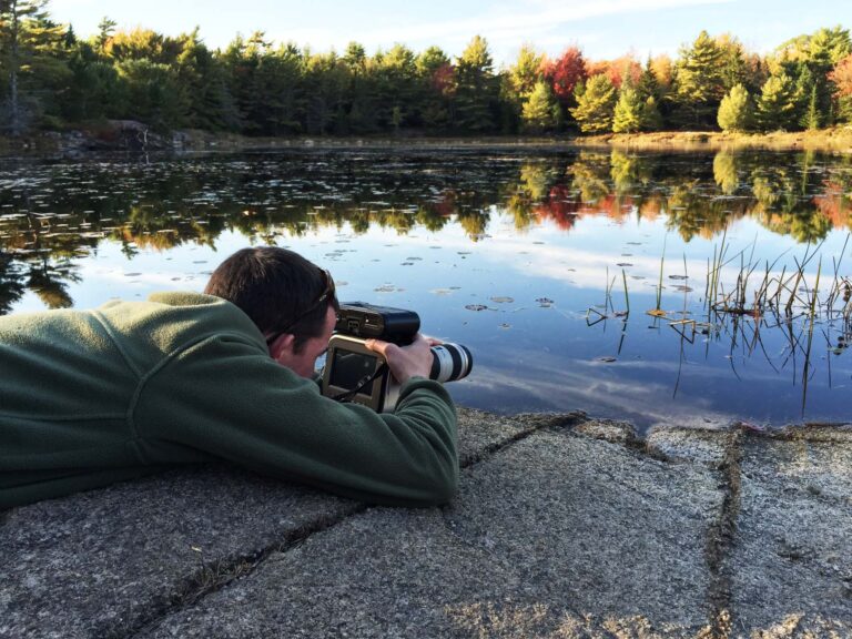 jim pattiz filming at acadia national park