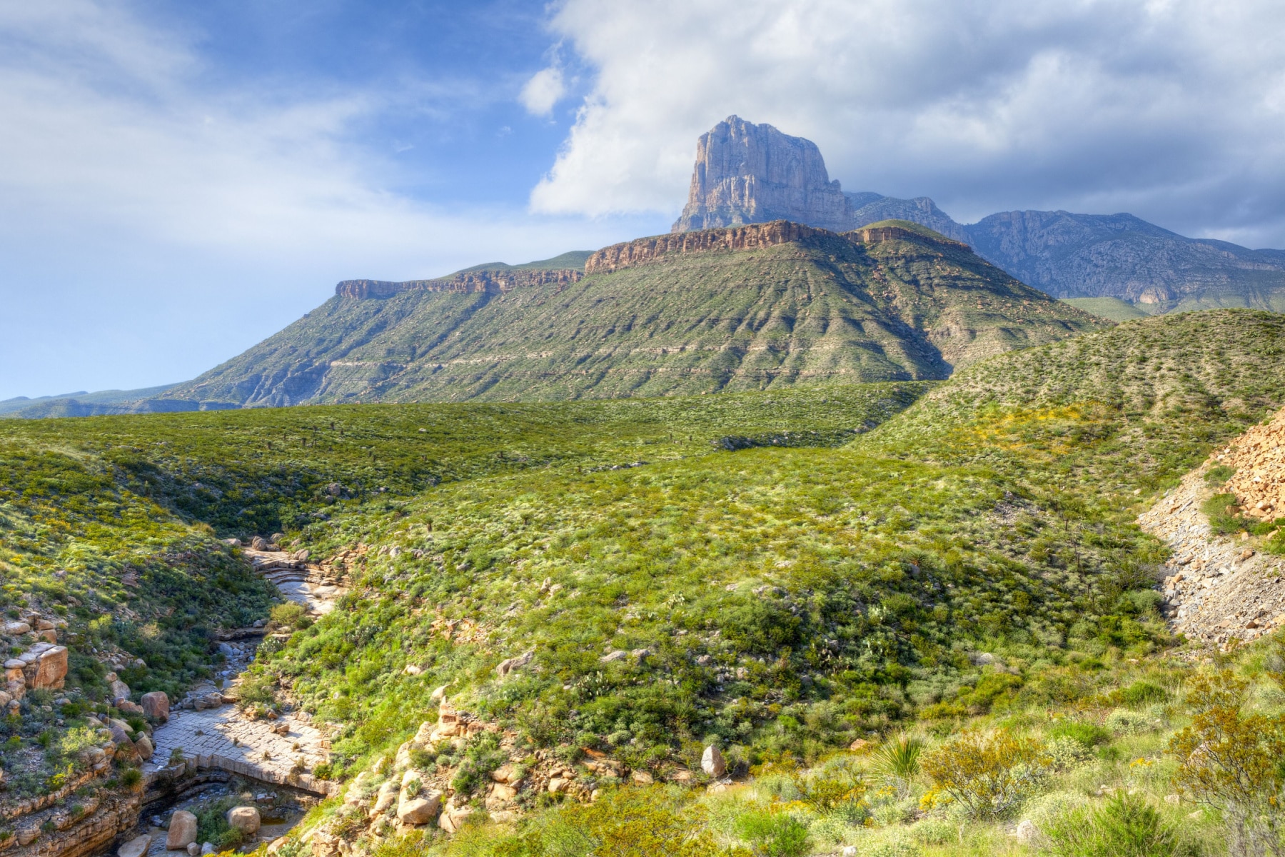 Guadalupe Mountains and its own version of El Capitan standing in the West Texas desert showcase one of the best national parks to visit in March. 