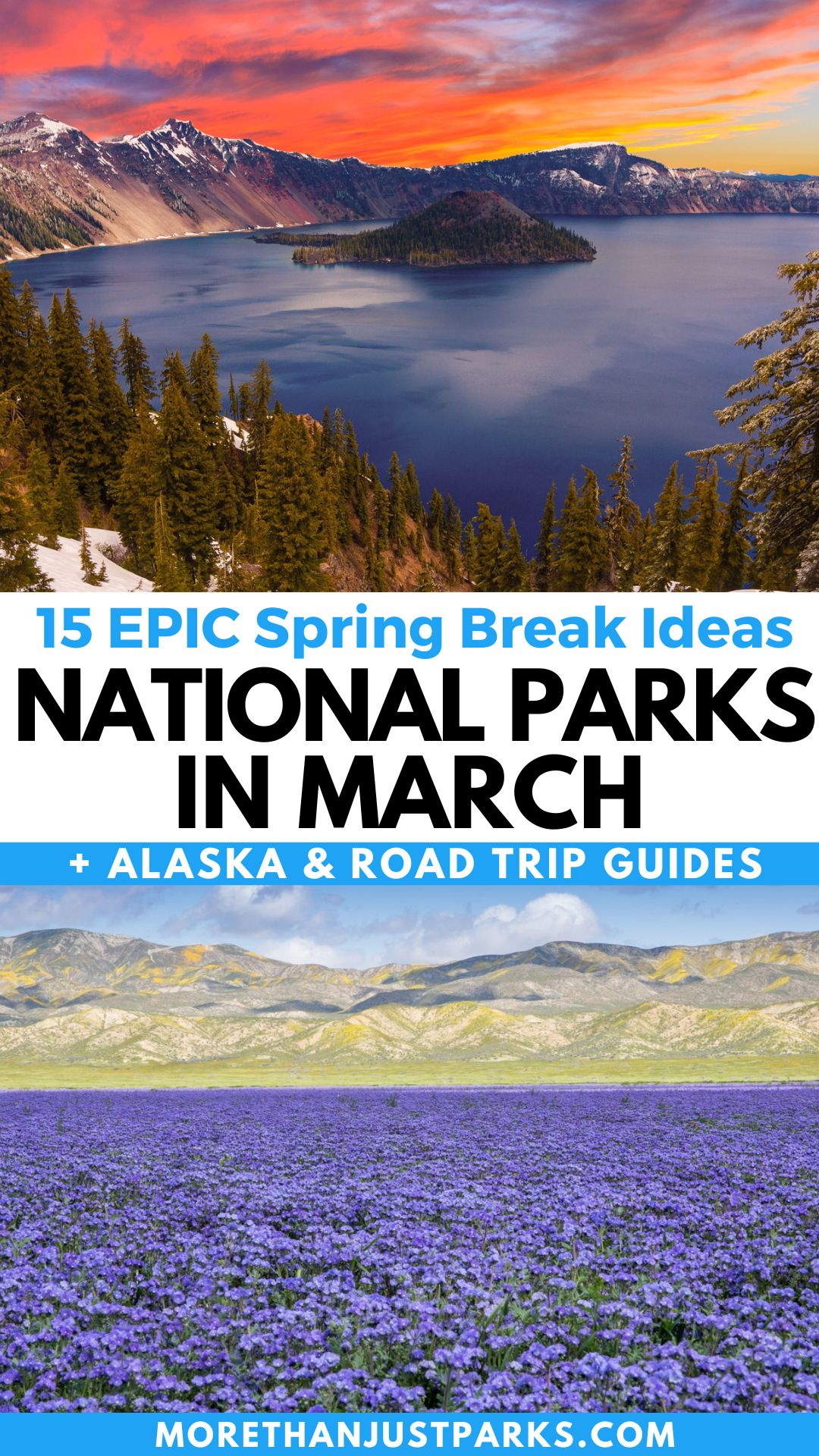 Spring Break Ideas for National Parks in March Graphic
