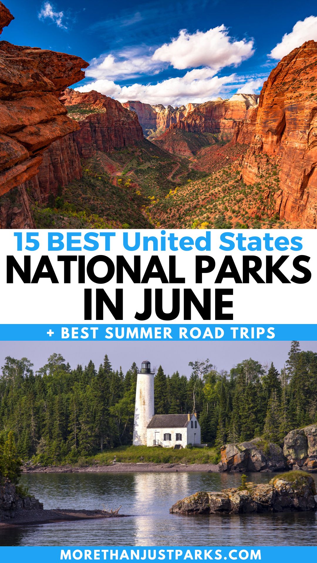 Best National Parks to Visit in June Graphic