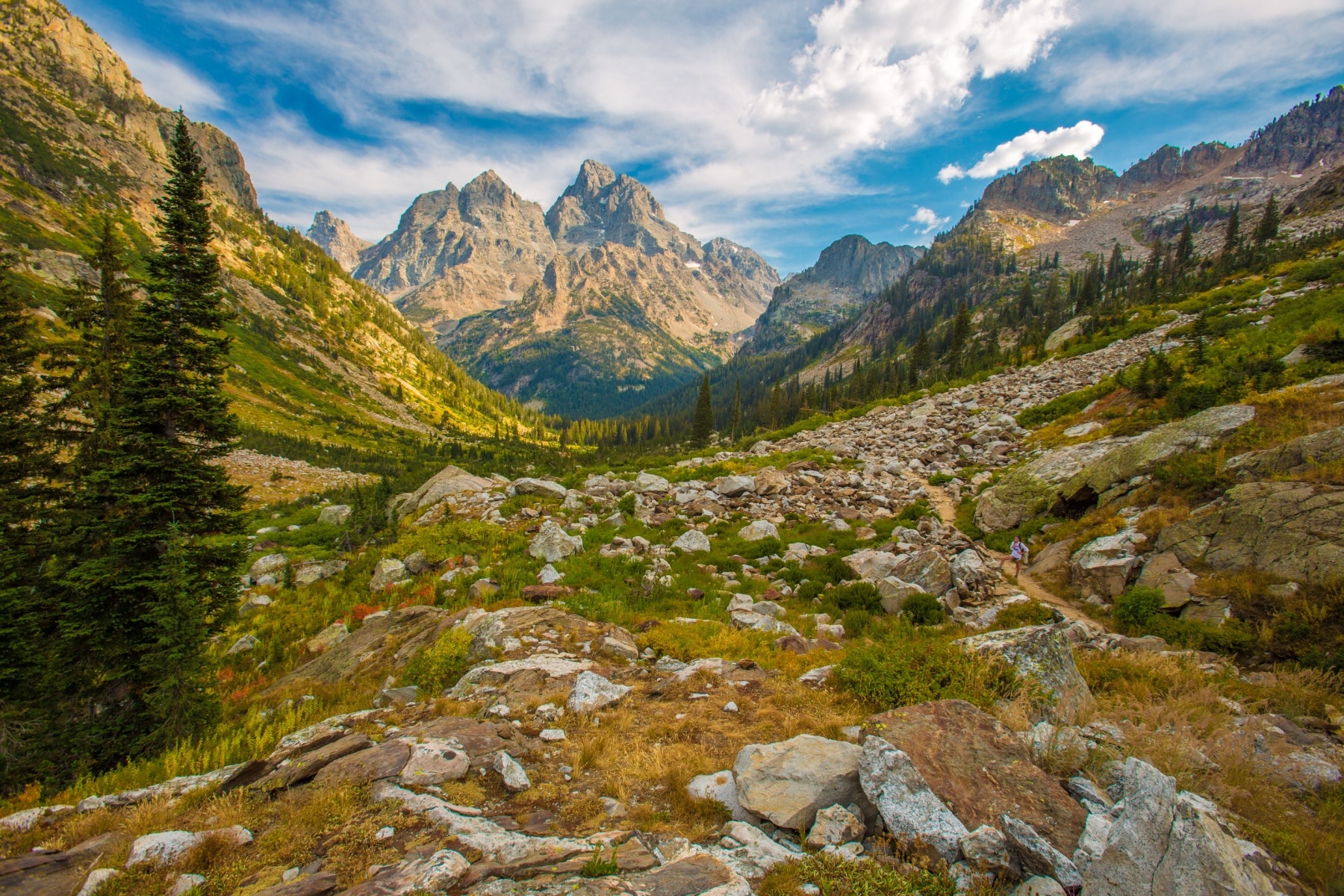 The scoop of Cascade Canyon in Grand Teton National Park 