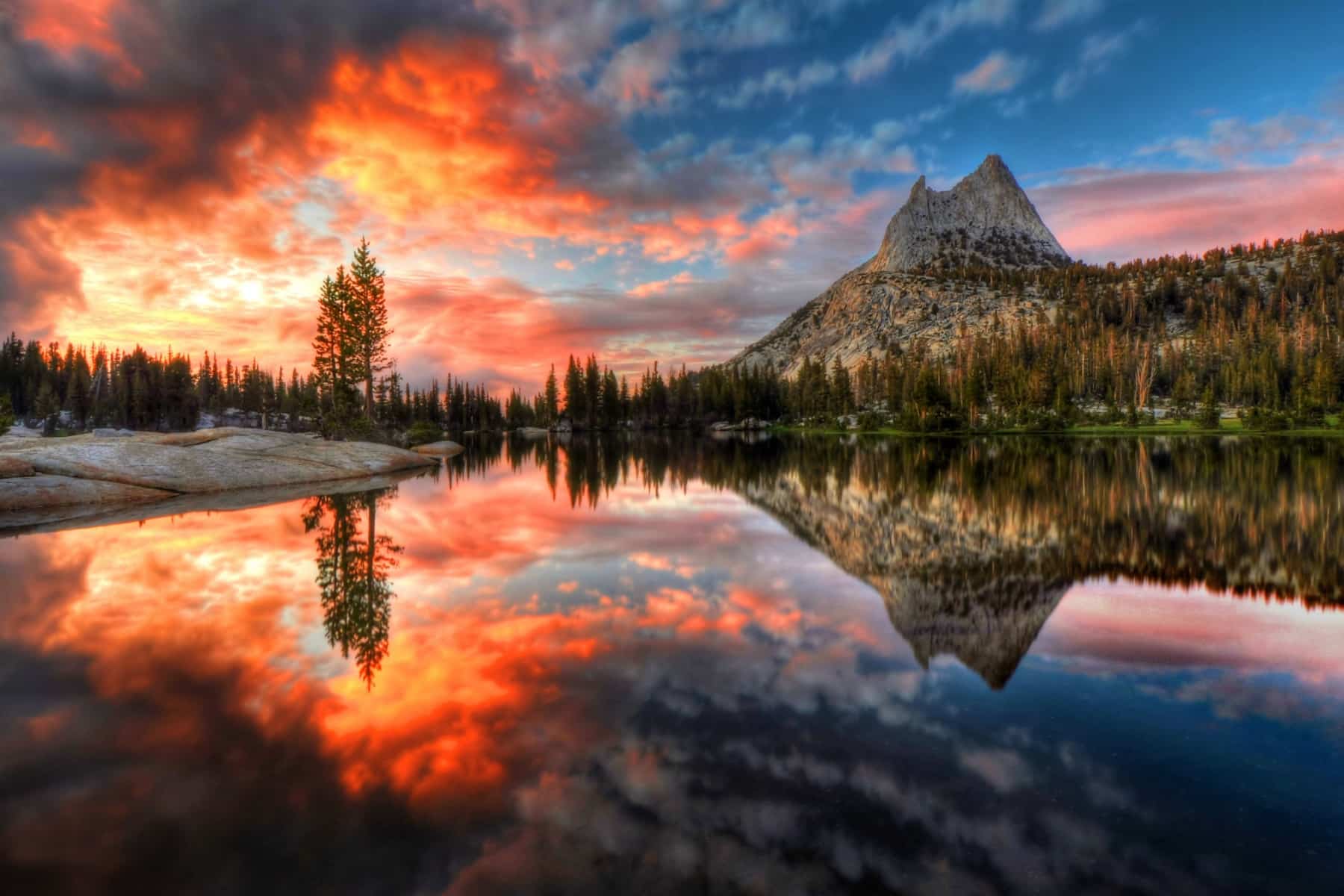 Cathedral Lake Yosemite to Sequoia National Park Majestic Mountain Loop