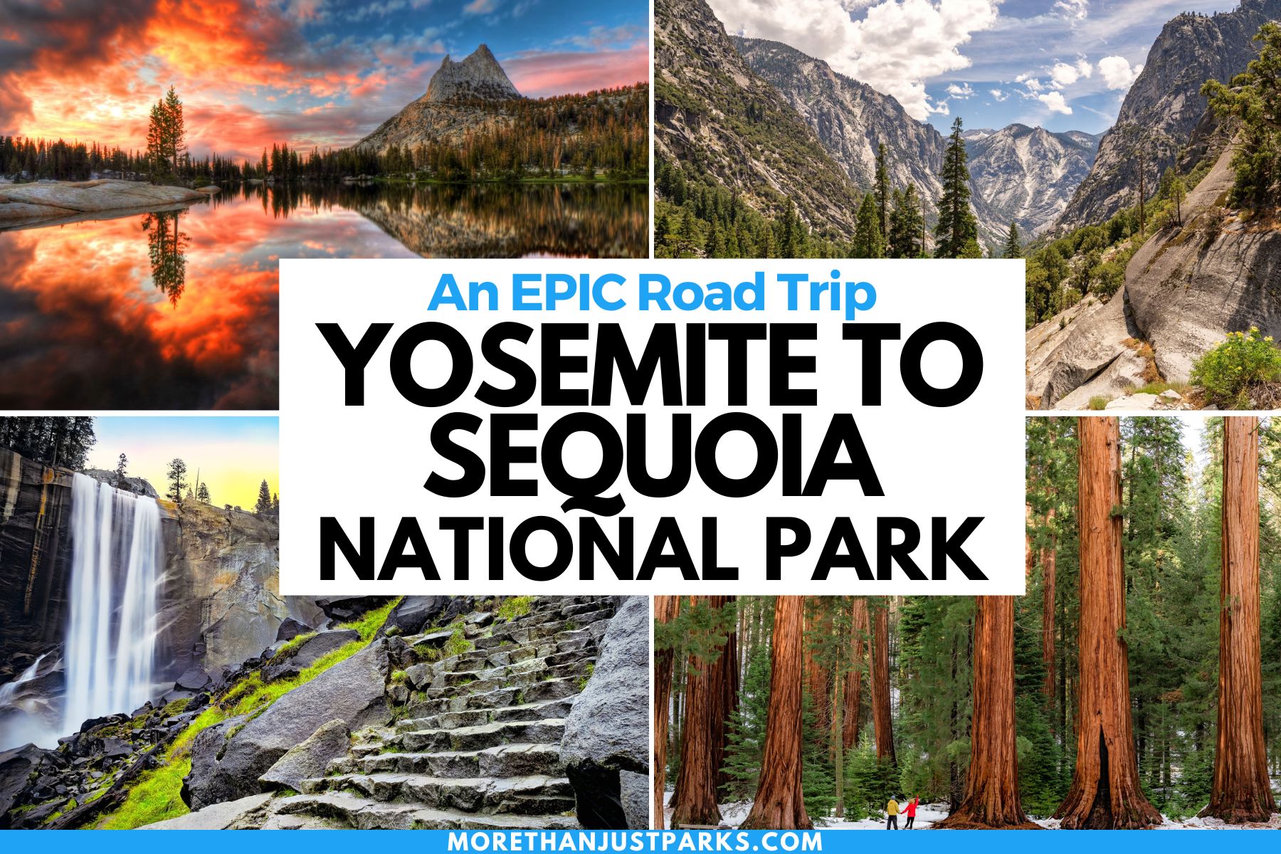 Yosemite to Sequoia National Park Majestic Mountain Loop Graphic