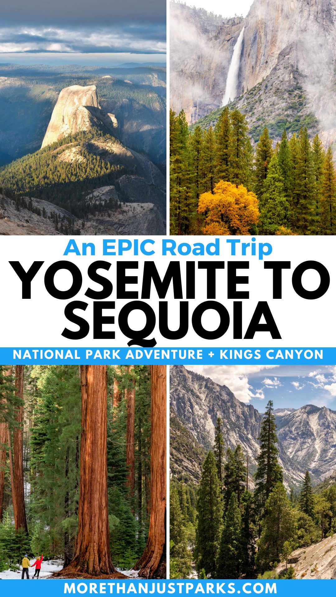 Yosemite to Sequoia National Park Graphic
